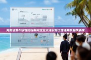 海南省发布疫情防控期间企业灵活安排工作通知及相关要求