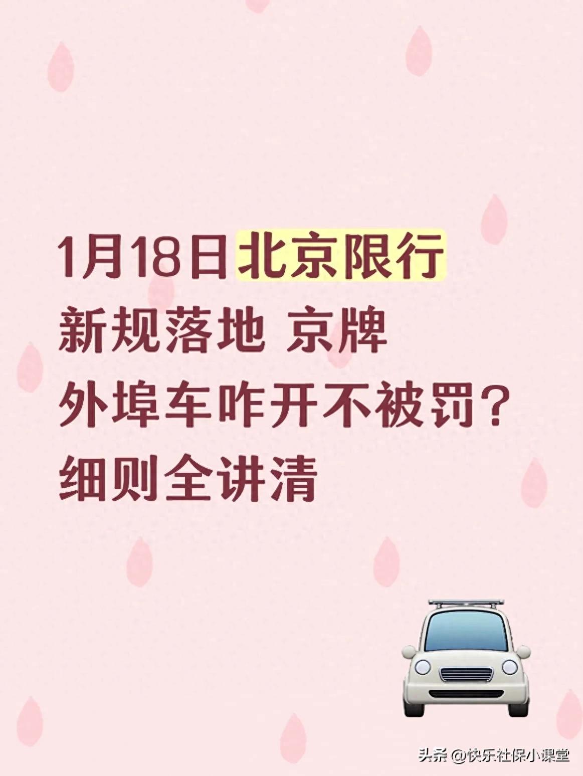 2026 年北京尾号限行新规及处罚标准，车主必看